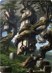 Forest 2 Art Card [Zendikar Rising Art Series] | North Game Den