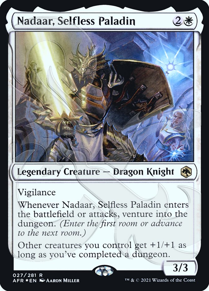 Nadaar, Selfless Paladin (Ampersand Promo) [Dungeons & Dragons: Adventures in the Forgotten Realms Promos] | North Game Den