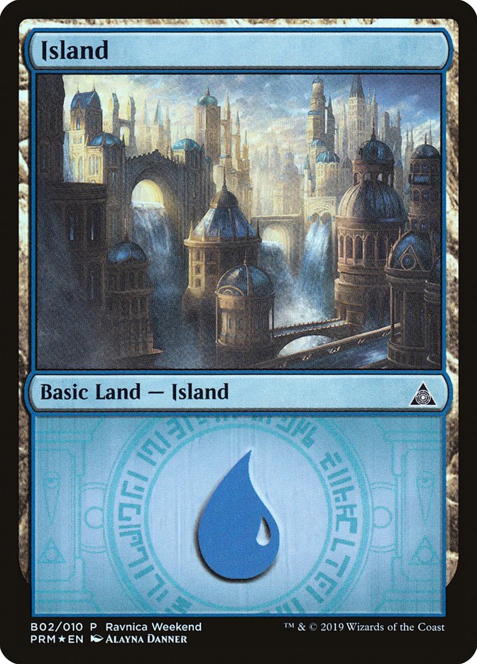 Island (B02) [Ravnica Allegiance Guild Kit] | North Game Den
