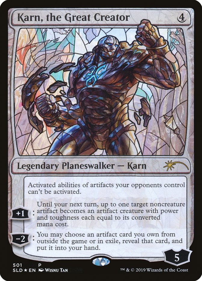 Karn, the Great Creator (Stained Glass) [Secret Lair Drop Promos] | North Game Den