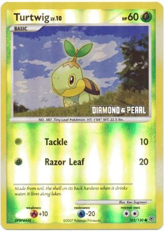 Turtwig (103/130) [Burger King Promos: 2008 Collection] | North Game Den