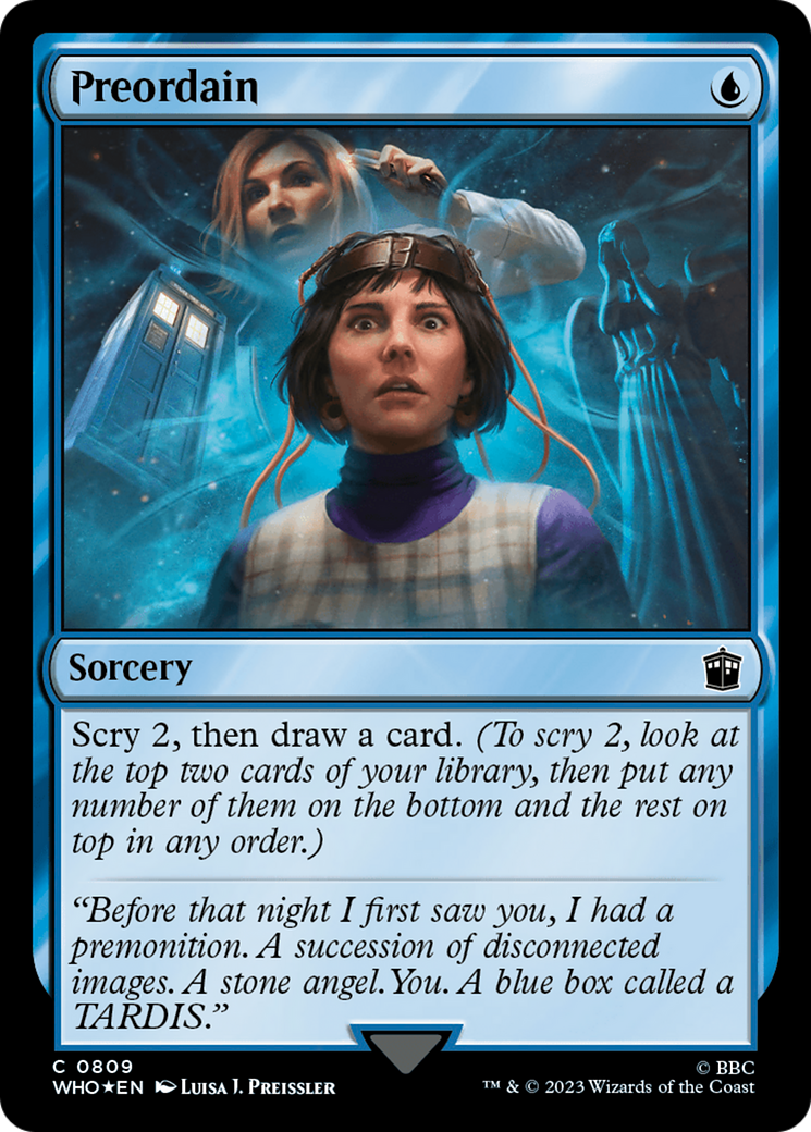 Preordain (Surge Foil) [Doctor Who] | North Game Den