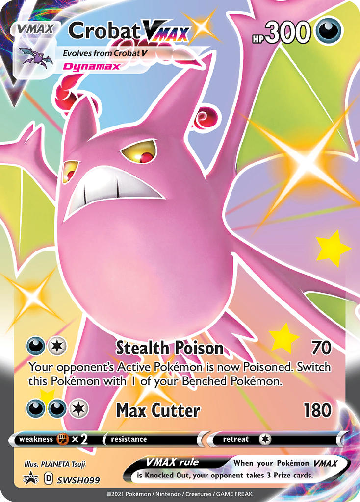 Crobat VMAX (SWSH099) (Jumbo Card) [Sword & Shield: Black Star Promos] | North Game Den