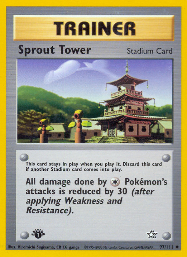 Sprout Tower (97/111) [Neo Genesis 1st Edition] | North Game Den