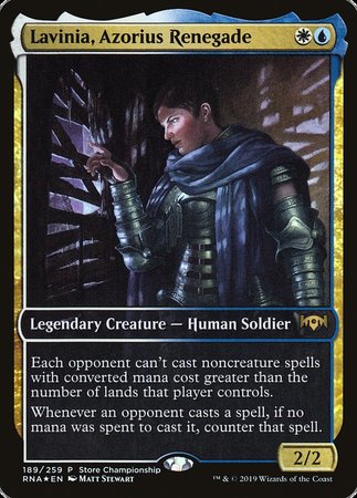 Lavinia, Azorius Renegade [Ravnica Allegiance Promos] | North Game Den