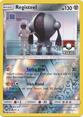Registeel (68/111) (League Promo) [Sun & Moon: Crimson Invasion] | North Game Den