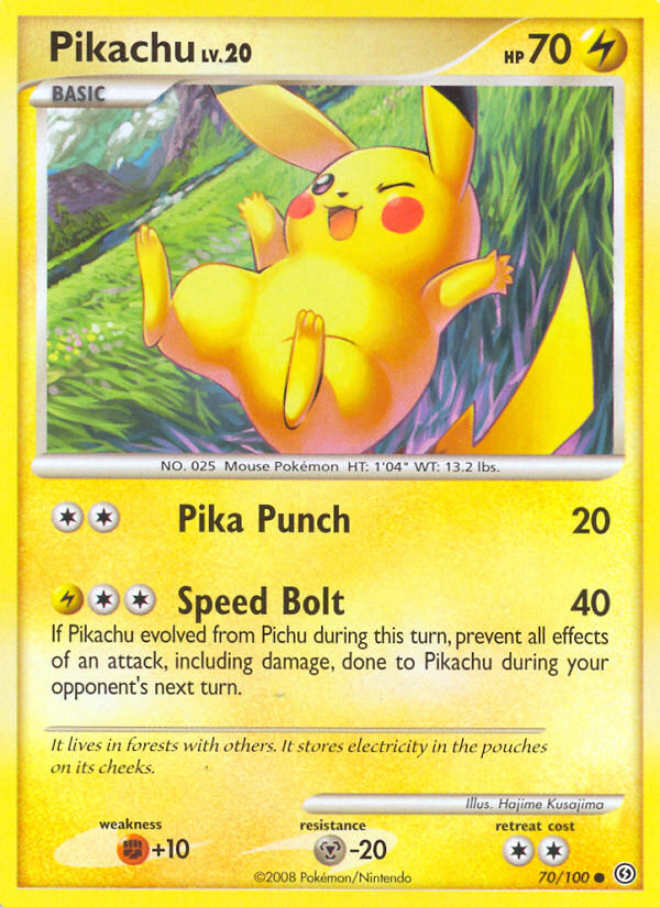 Pikachu (70/100) [Diamond & Pearl: Stormfront] | North Game Den