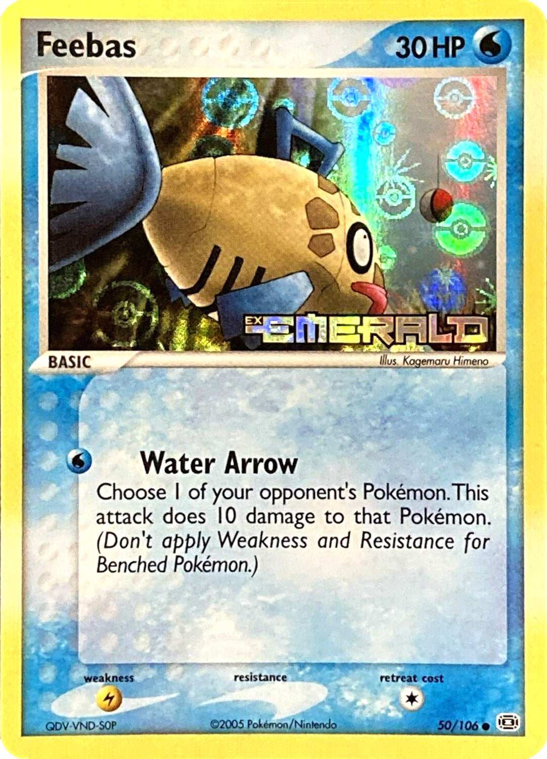 Feebas (50/106) (Stamped) [EX: Emerald] | North Game Den