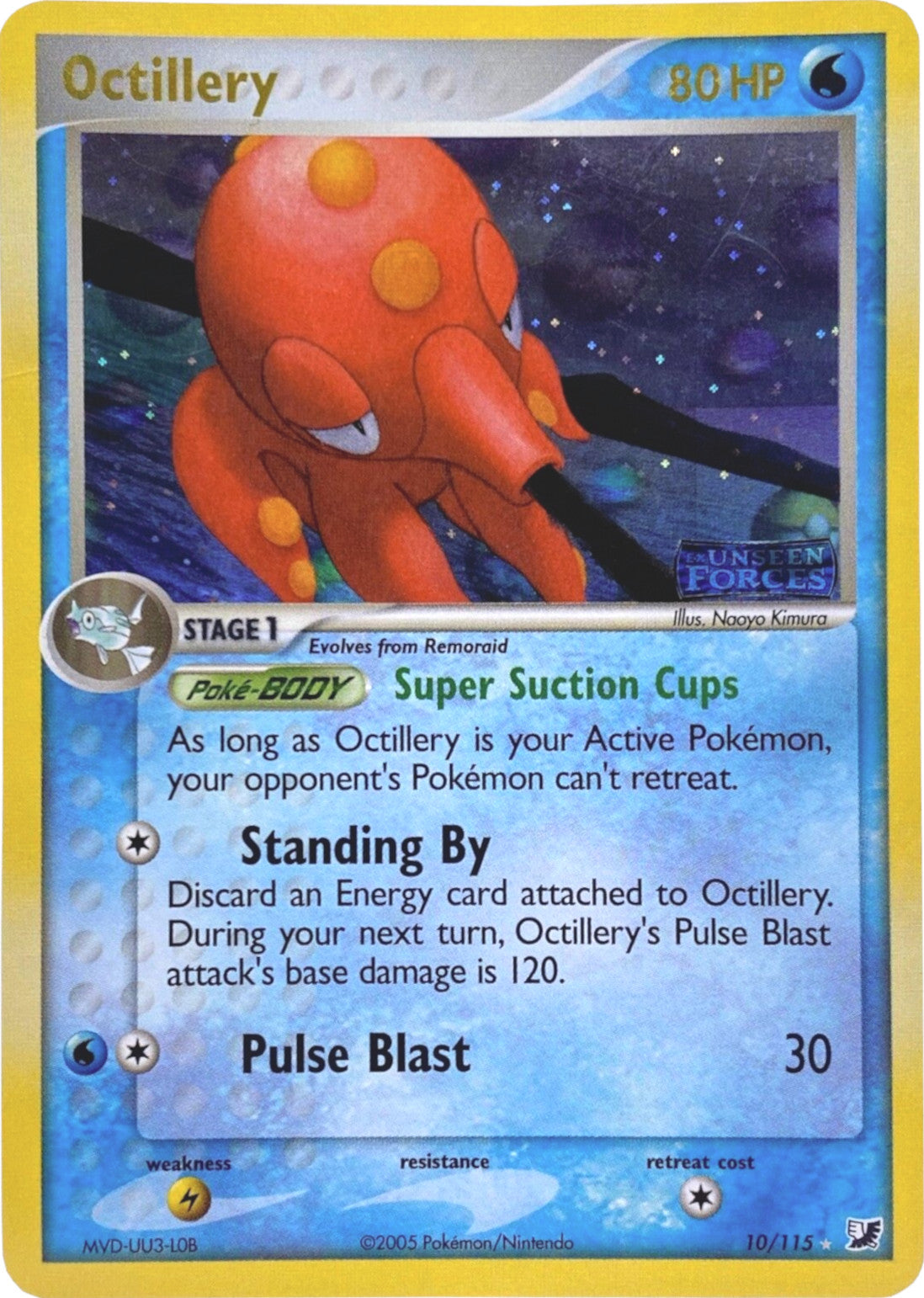 Octillery (10/115) (Stamped) [EX: Unseen Forces] | North Game Den