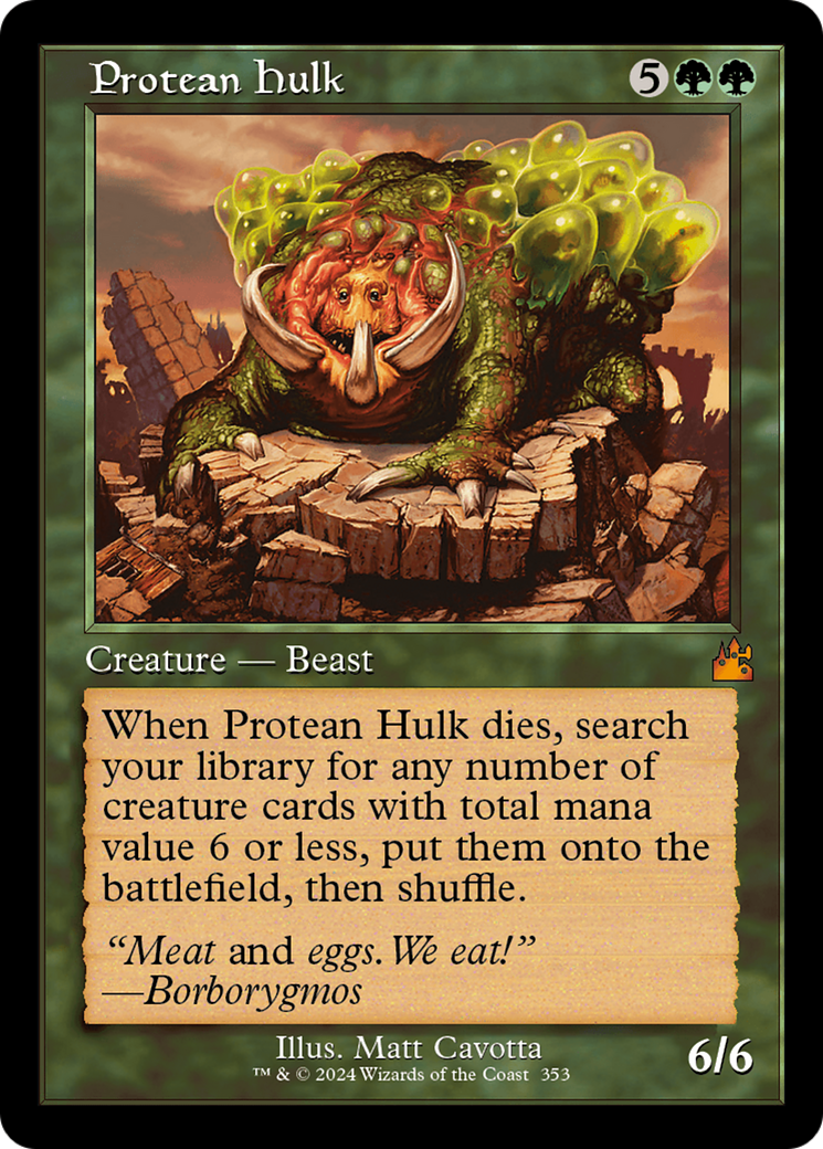 Protean Hulk (Retro Frame) [Ravnica Remastered] | North Game Den