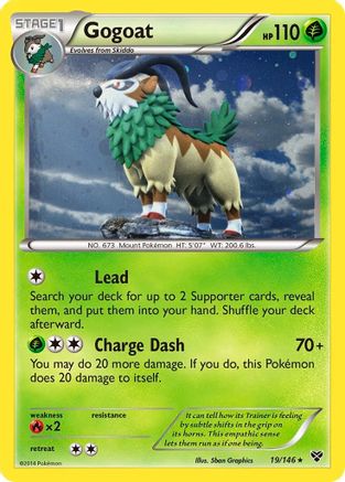 Gogoat (19/146) (Cosmos Holo) [XY: Base Set] | North Game Den