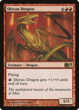 Shivan Dragon [Magic 2014] | North Game Den