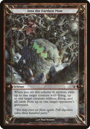 Into the Earthen Maw (Archenemy) [Archenemy Schemes] | North Game Den