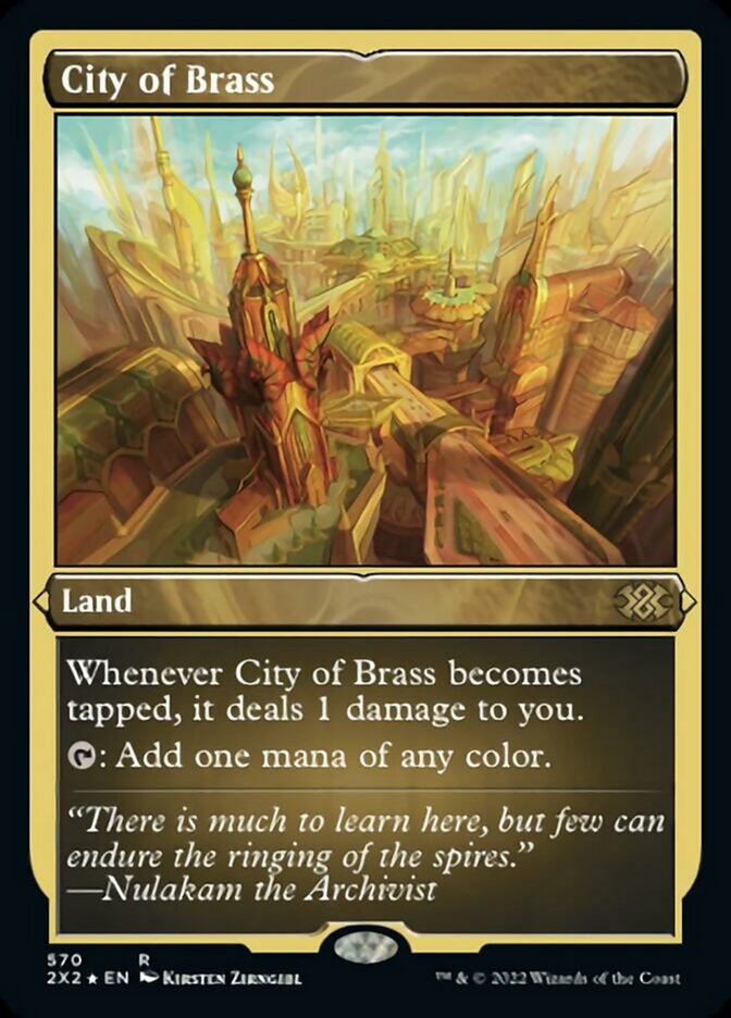 City of Brass (Foil Etched) [Double Masters 2022] | North Game Den