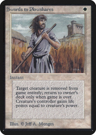 Swords to Plowshares [Limited Edition Alpha] | North Game Den