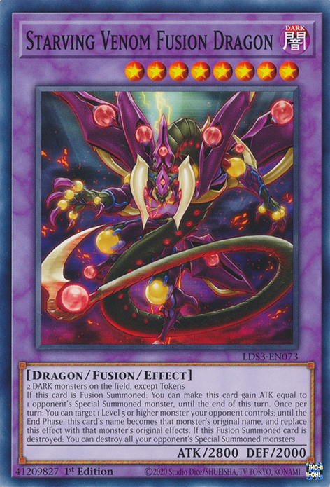 Starving Venom Fusion Dragon [LDS3-EN073] Common | North Game Den