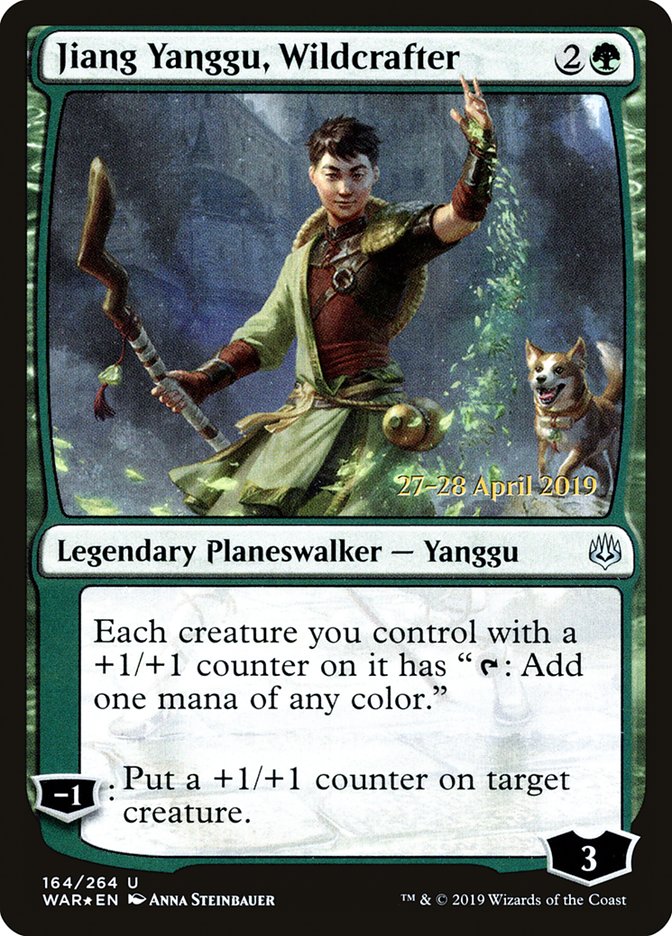 Jiang Yanggu, Wildcrafter  [War of the Spark Prerelease Promos] | North Game Den