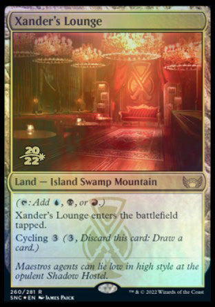 Xander's Lounge [Streets of New Capenna Prerelease Promos] | North Game Den