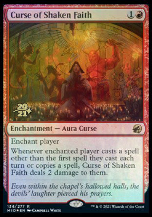 Curse of Shaken Faith [Innistrad: Midnight Hunt Prerelease Promos] | North Game Den