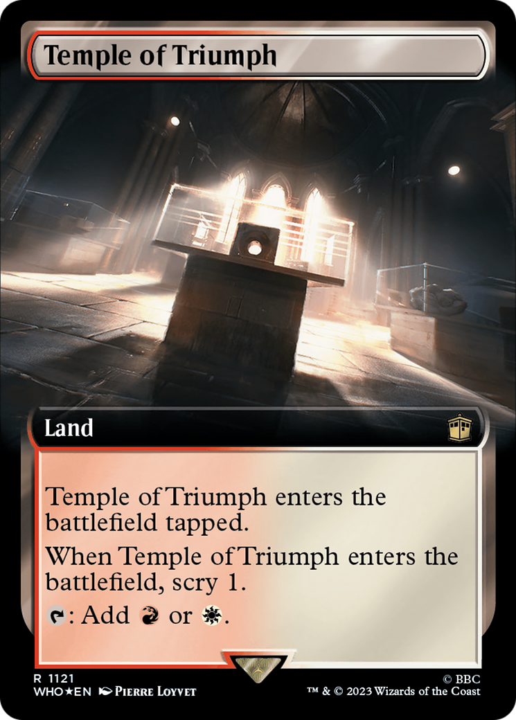 Temple of Triumph (Extended Art) (Surge Foil) [Doctor Who] | North Game Den