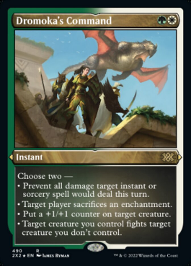 Dromoka's Command (Foil Etched) [Double Masters 2022] | North Game Den