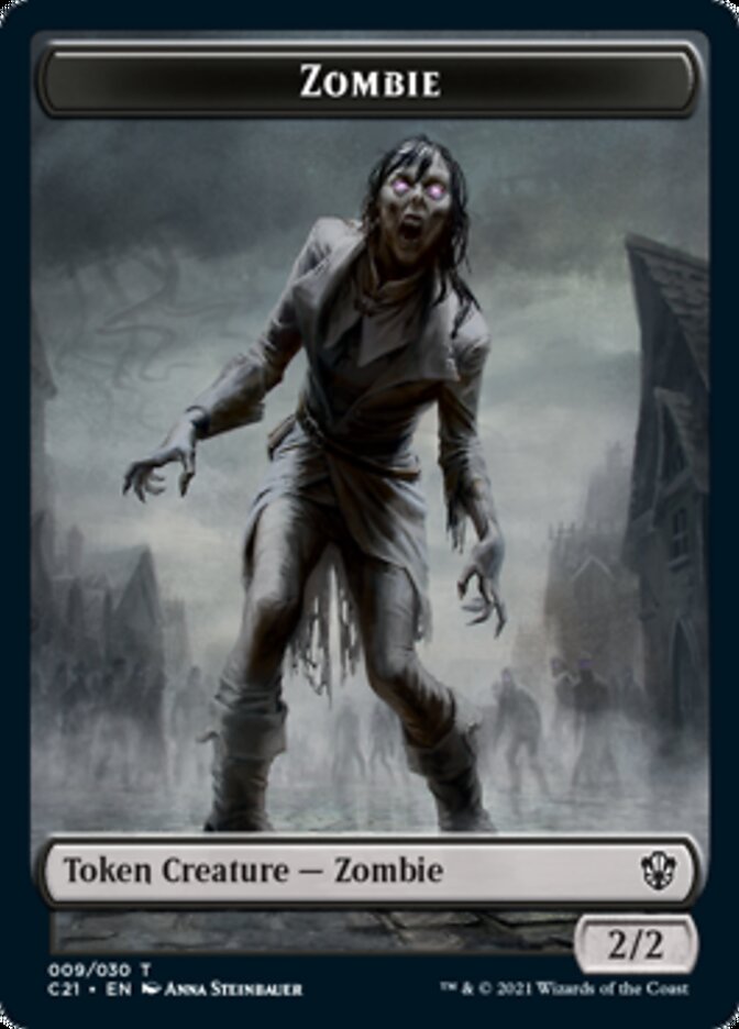 Zombie // Spirit Token [Commander 2021 Tokens] | North Game Den