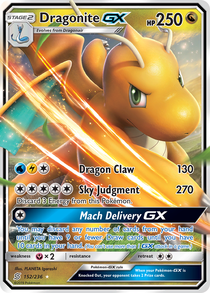 Dragonite GX (152/236) [Sun & Moon: Unified Minds] | North Game Den