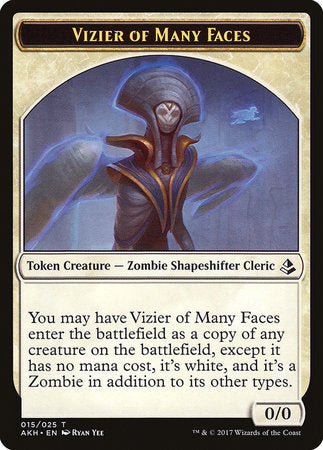 Vizier of Many Faces Token [Amonkhet Tokens] | North Game Den