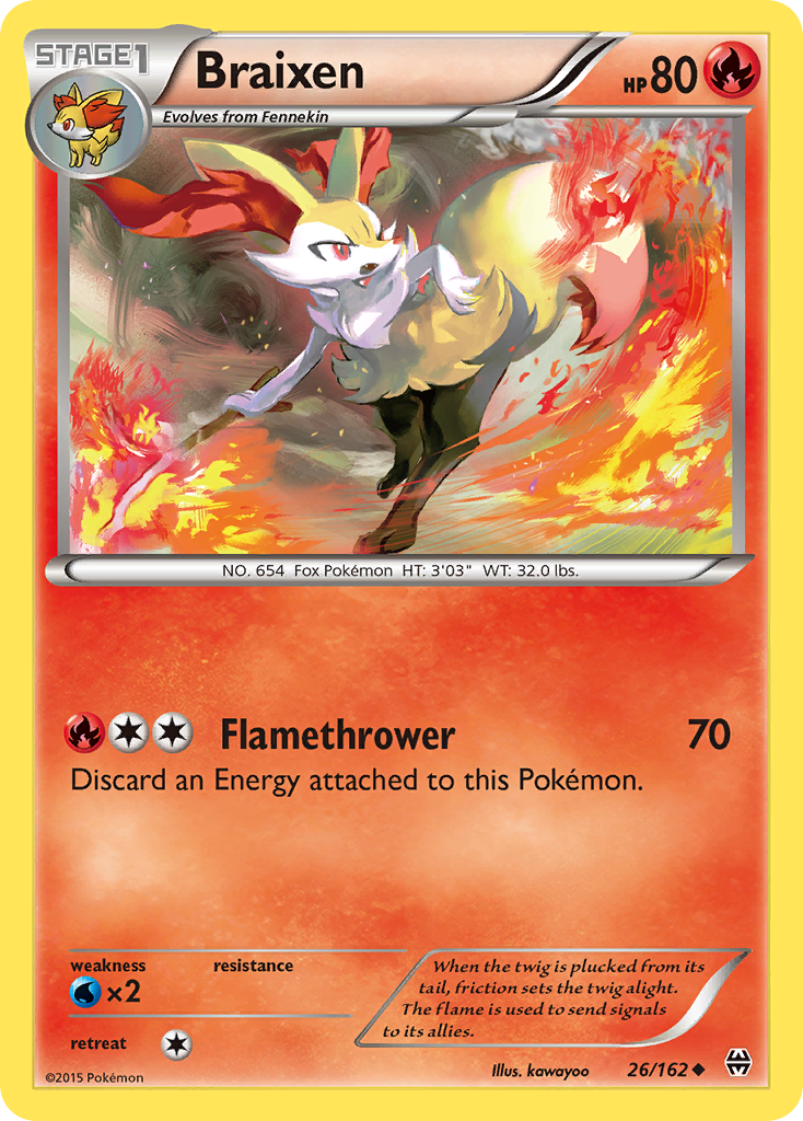 Braixen (26/162) [XY: BREAKthrough] | North Game Den