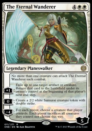 The Eternal Wanderer (Promo Pack) [Phyrexia: All Will Be One Promos] | North Game Den