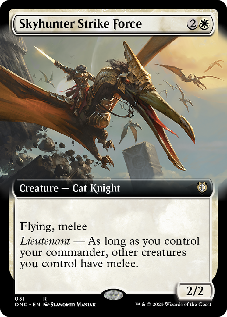 Skyhunter Strike Force (Extended Art) [Phyrexia: All Will Be One Commander] | North Game Den