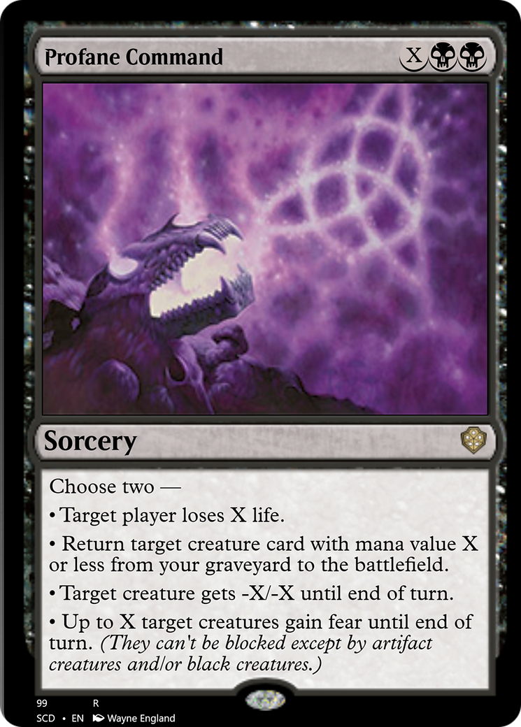Profane Command [Starter Commander Decks] | North Game Den