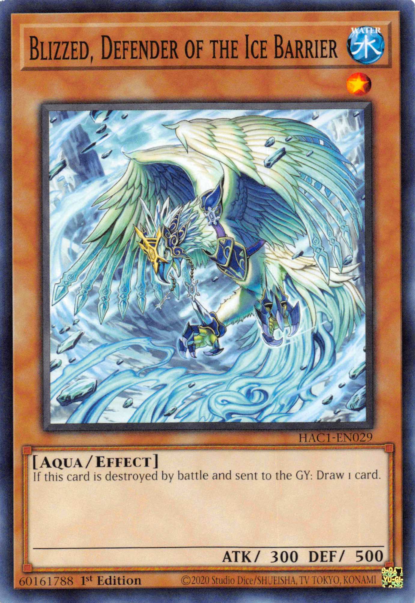 Blizzed, Defender of the Ice Barrier [HAC1-EN029] Common | North Game Den