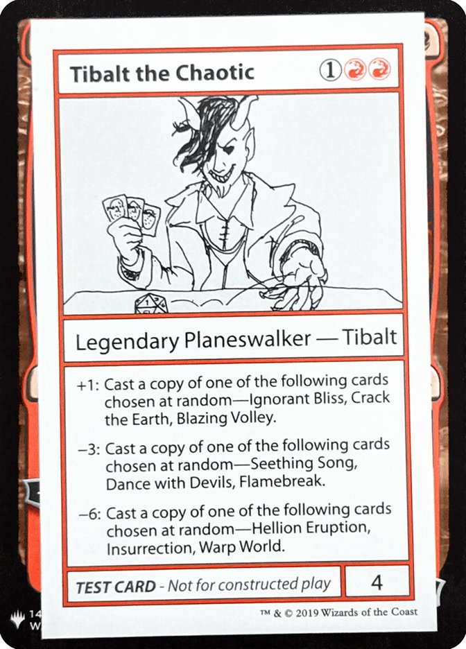 Tibalt the Chaotic [Mystery Booster Playtest Cards] | North Game Den