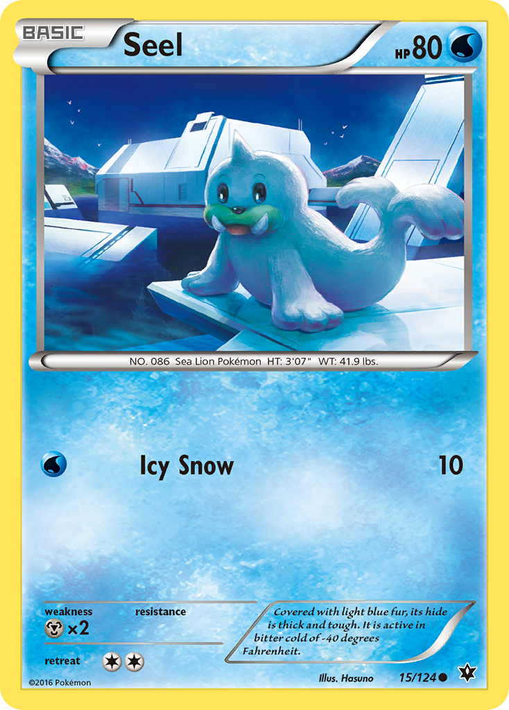 Seel (15/124) [XY: Fates Collide] | North Game Den