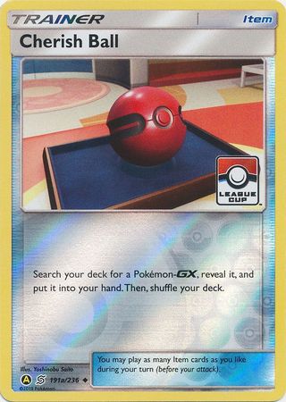 Cherish Ball (191a/236) (League Promo) [Sun & Moon: Unified Minds] | North Game Den