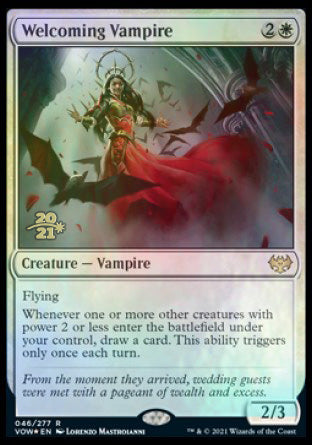 Welcoming Vampire [Innistrad: Crimson Vow Prerelease Promos] | North Game Den