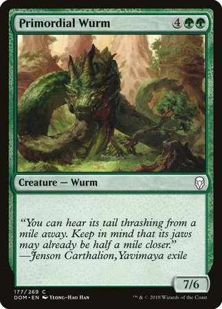 Primordial Wurm [Dominaria] | North Game Den