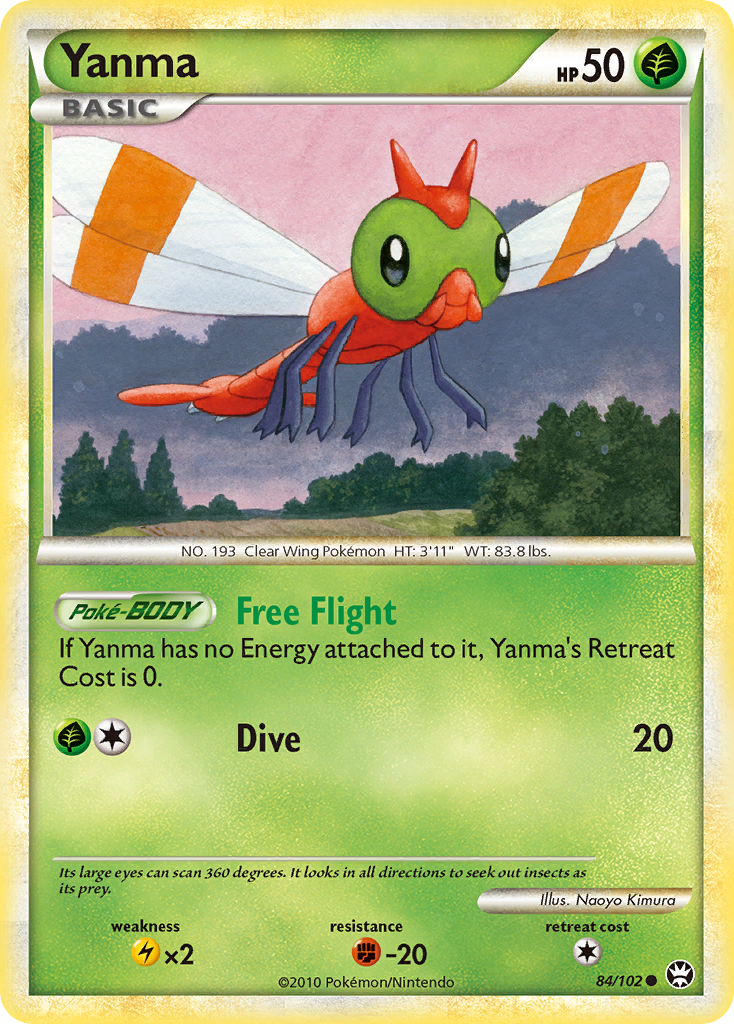 Yanma (84/102) [HeartGold & SoulSilver: Triumphant] | North Game Den