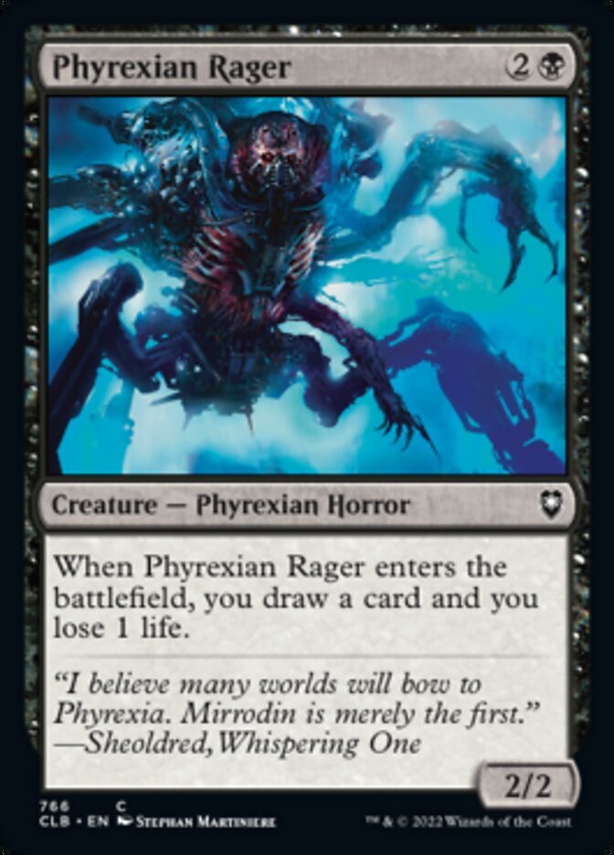 Phyrexian Rager [Commander Legends: Battle for Baldur's Gate] | North Game Den