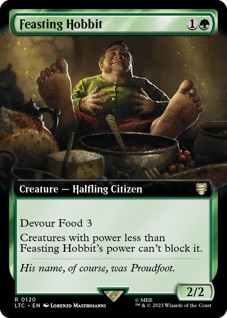 Feasting Hobbit (Extended Art) [The Lord of the Rings: Tales of Middle-Earth Commander] | North Game Den