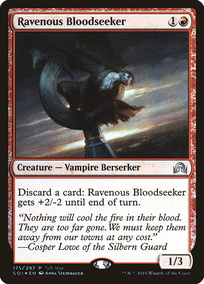 Ravenous Bloodseeker (Gift Box) [Shadows over Innistrad Promos] | North Game Den
