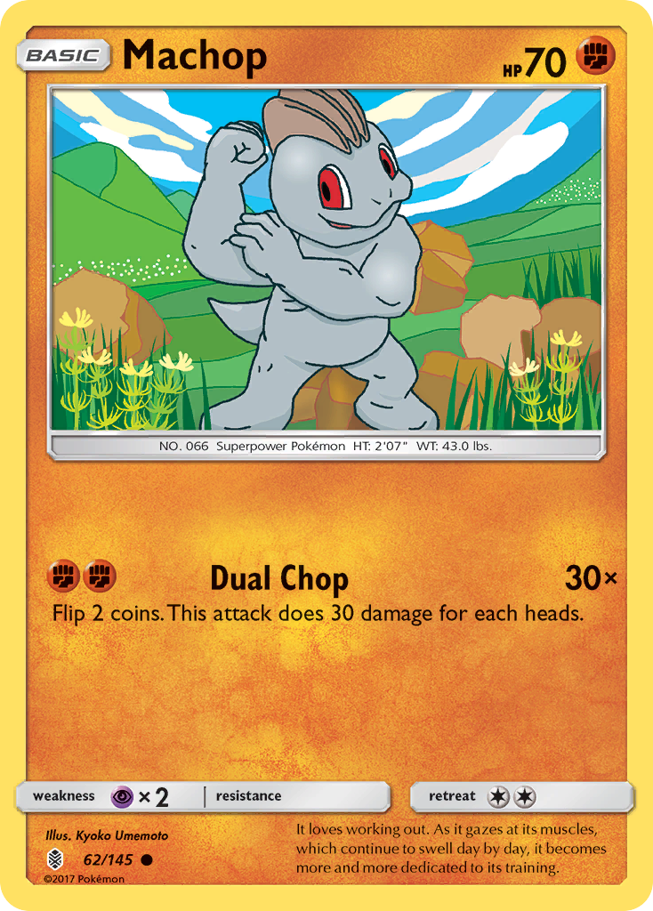 Machop (62/145) [Sun & Moon: Guardians Rising] | North Game Den