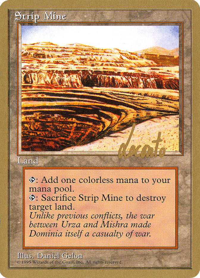 Strip Mine (Michael Loconto) [Pro Tour Collector Set] | North Game Den