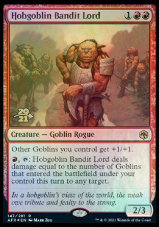 Hobgoblin Bandit Lord [Dungeons & Dragons: Adventures in the Forgotten Realms Prerelease Promos] | North Game Den