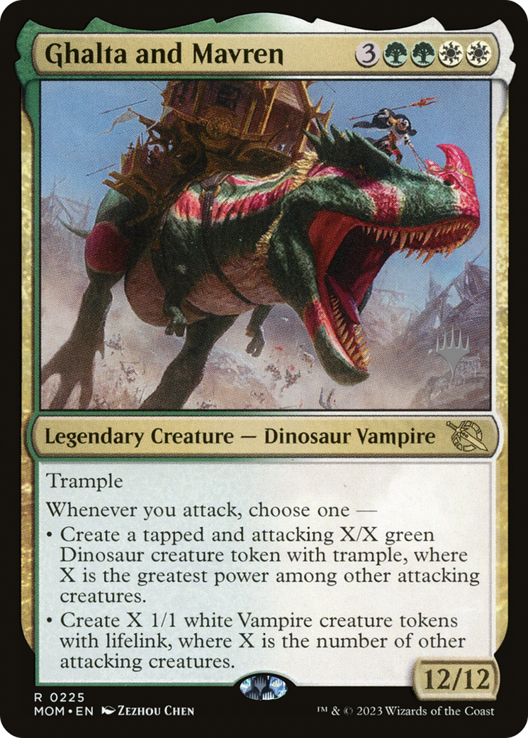 Ghalta and Mavren (Promo Pack) [March of the Machine Promos] | North Game Den