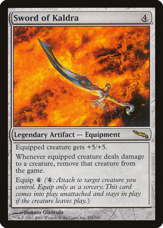 Sword of Kaldra [Mirrodin] | North Game Den