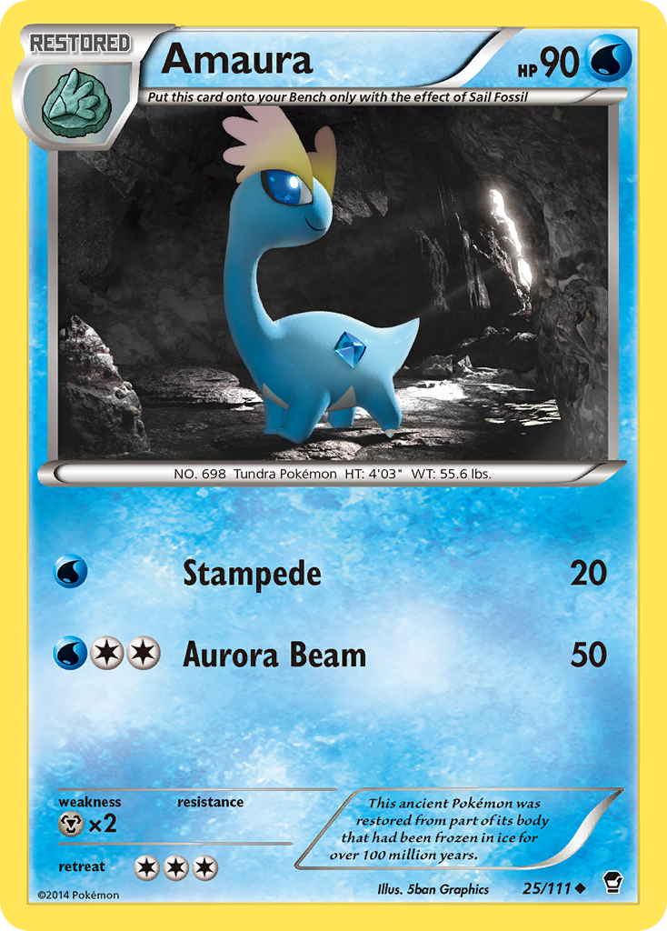 Amaura (25/111) [XY: Furious Fists] | North Game Den