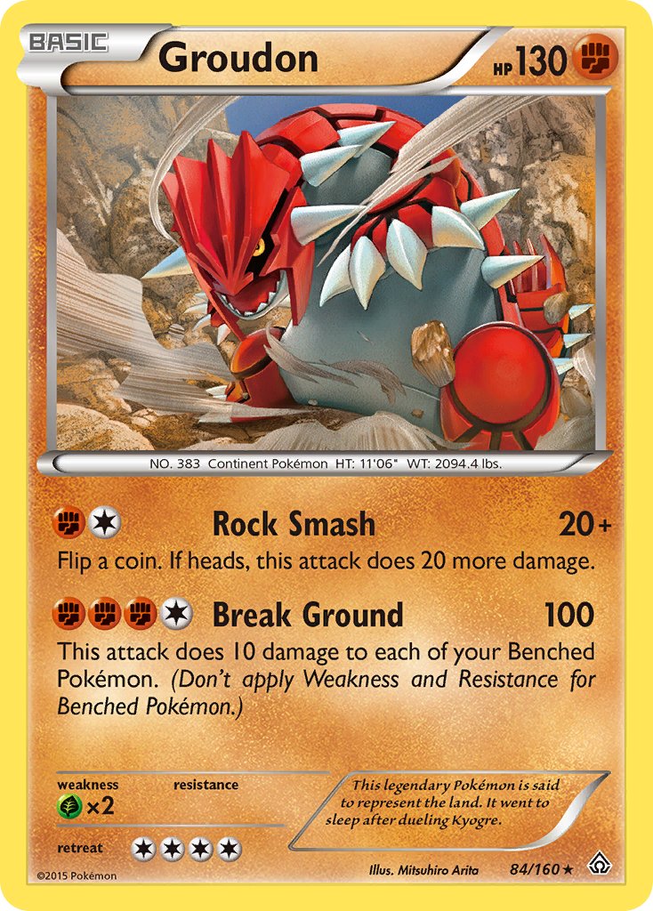 Groudon (84/160) (Theme Deck Exclusive) [XY: Primal Clash] | North Game Den