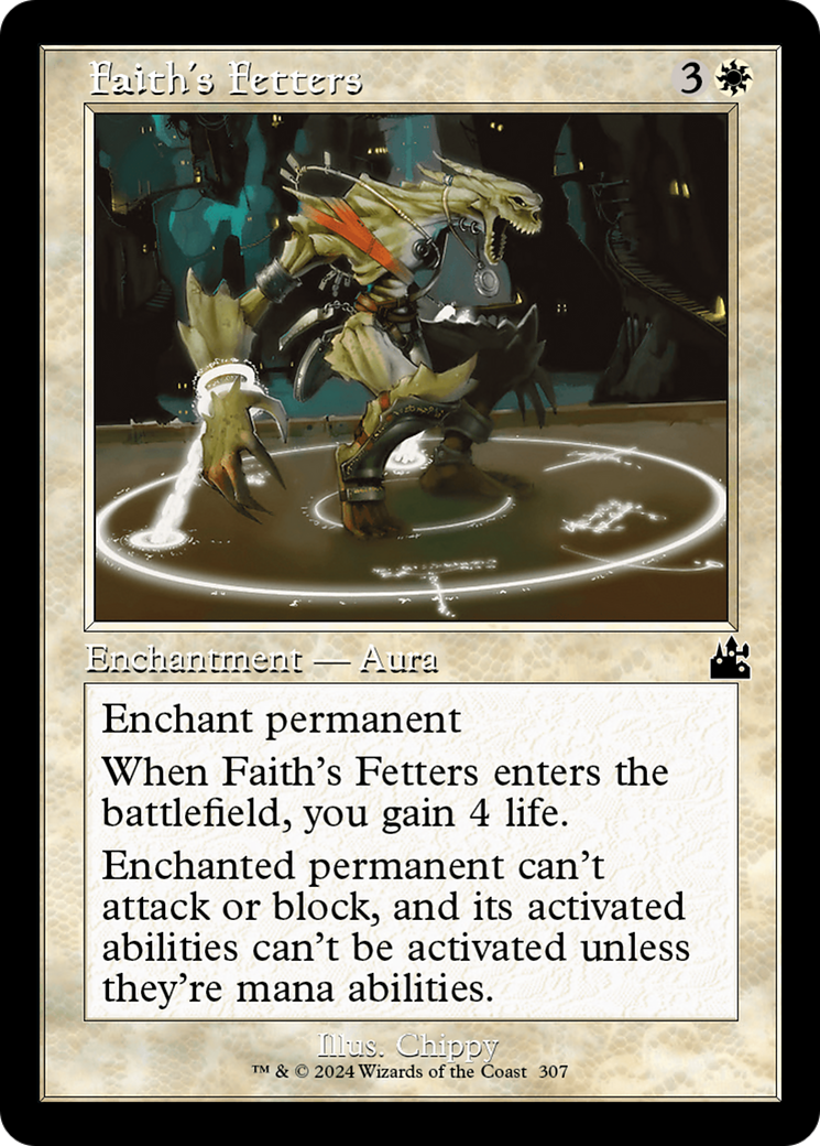 Faith's Fetters (Retro Frame) [Ravnica Remastered] | North Game Den